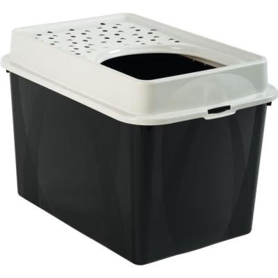 Maison de toilette TOP 50L - Noire (PP Recyclé) - Compacte et pratique