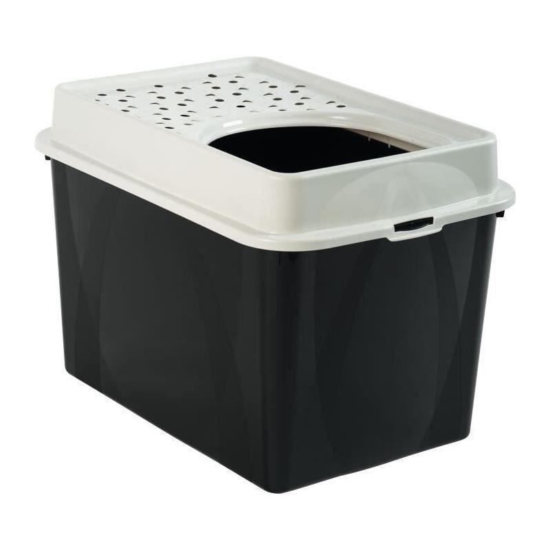 Maison de toilette TOP 50L - Noire (PP Recyclé) - Compacte et pratique
