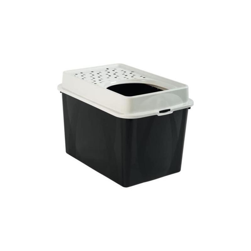 Maison de toilette TOP 50L - Noire (PP Recyclé) - Compacte et pratique