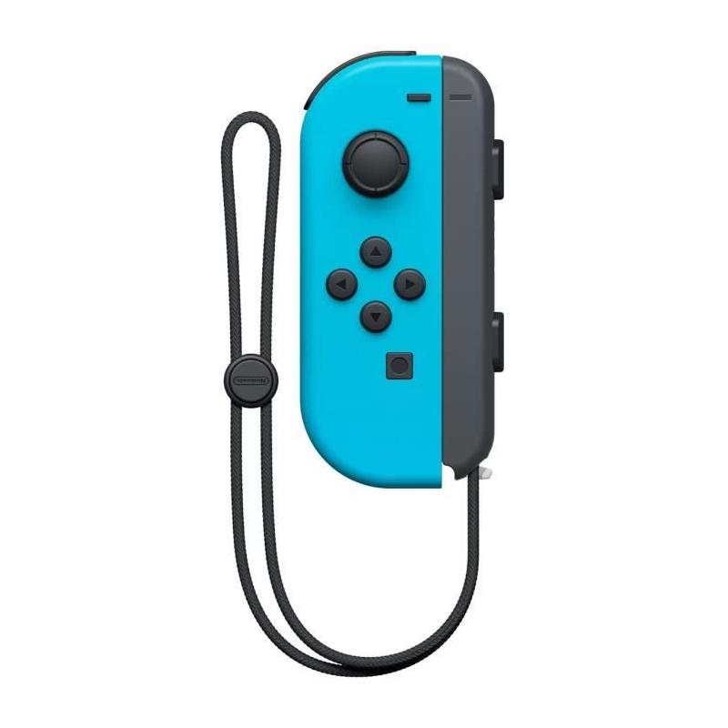 Manette Joy-Con gauche Bleu Néon pour Nintendo Switch - Compact et coloré