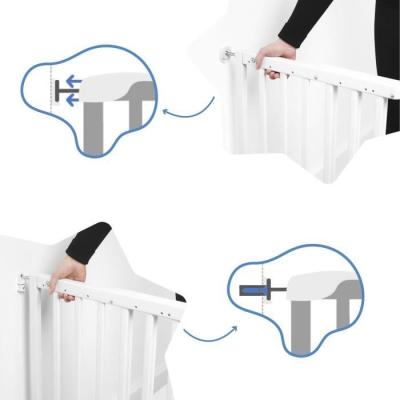 Barrière de Sécurité Deco Pop Blanc | Extensible 63-106cm | Fixation Vis