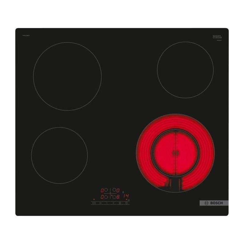 Table vitro 60cm BOSCH - PKF611BB8E - Design élégant - Zone double - Noir