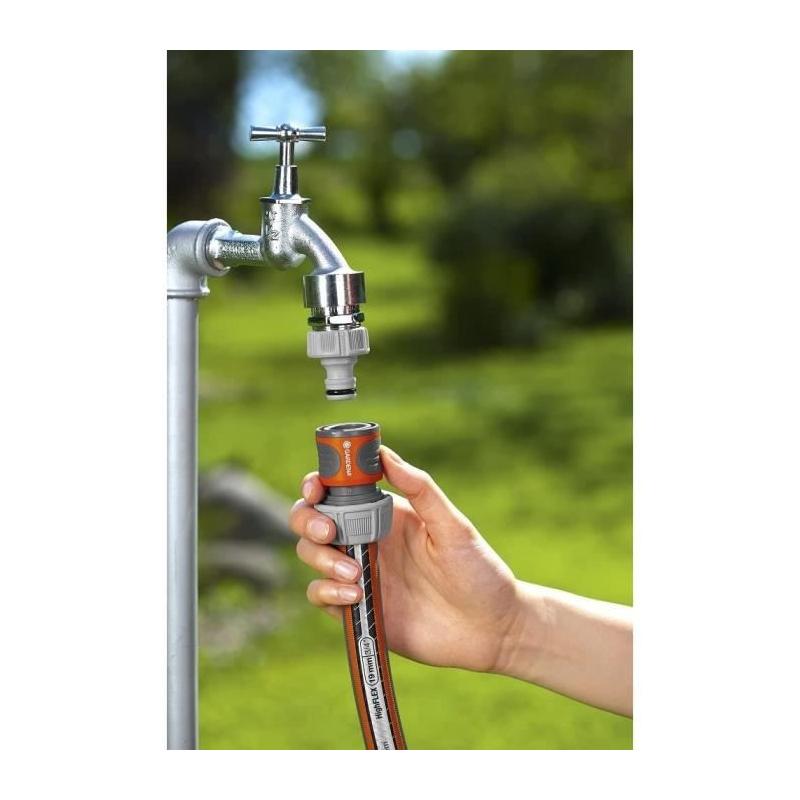 Raccords Rapide et Aquastop Ø19 mm - Original GARDENA System - Prêt pour l'Arrosage Efficient