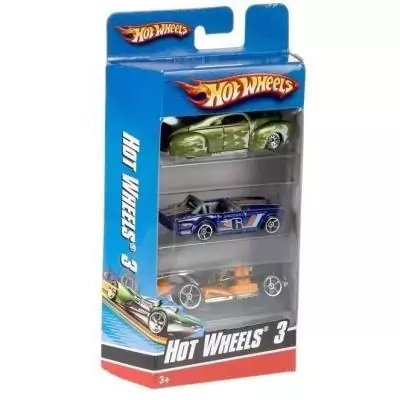 Coffret de 3 Véhicules Hot Wheels - Miniatures pour Enfant - 3 ans +