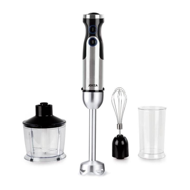 Mixeur plongeant JOCCA 1200W avec accessoires - Noir et gris