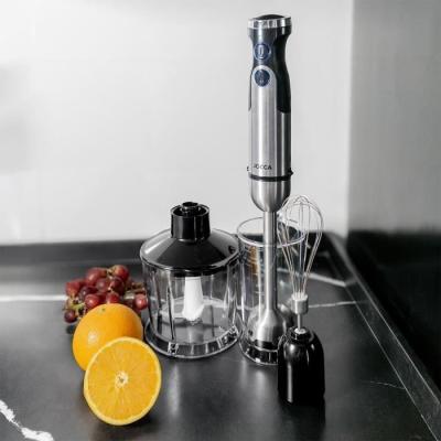 Mixeur plongeant JOCCA 1200W avec accessoires - Noir et gris