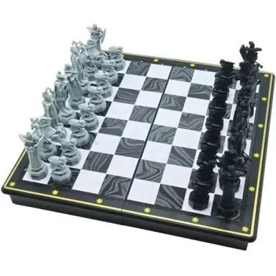 Jeu d'échecs Harry Potter magnétique pliable - Dimensions compactes de 36x36x7 cm