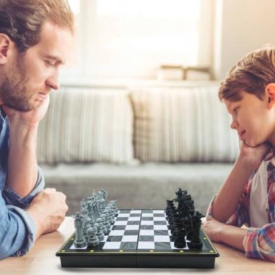 Jeu d'échecs Harry Potter magnétique pliable - Dimensions compactes de 36x36x7 cm