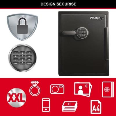Coffre-fort MASTER LOCK Ignifuge et Etanche - XXL 56,6L