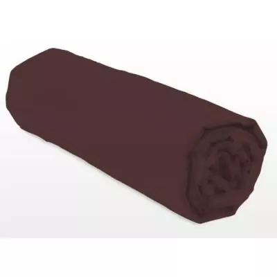Drap-housse Marron 160x200+25cm - Plus responsable - Oeko-Tex