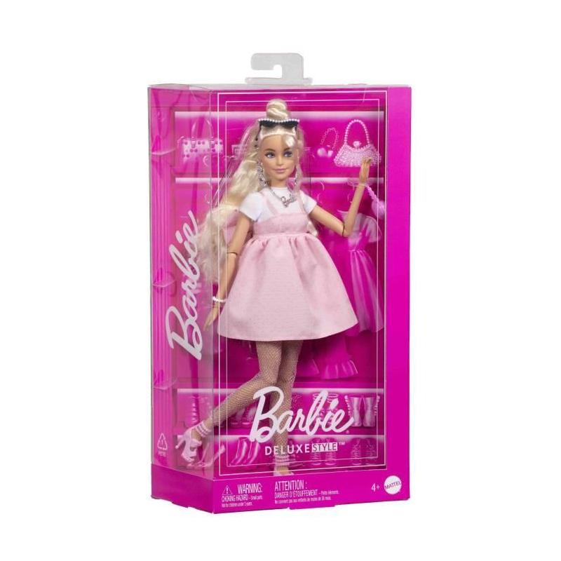 Poupée Barbie Deluxe Style en Robe Rose Pastel - 4ans+