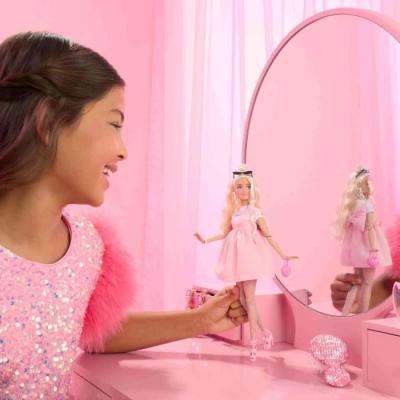 Poupée Barbie Deluxe Style en Robe Rose Pastel - 4ans+