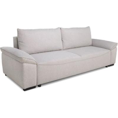 Canapé convertible beige NORMAN - 3/4 places - Avec coffre - 240 x 85 x 85 cm
