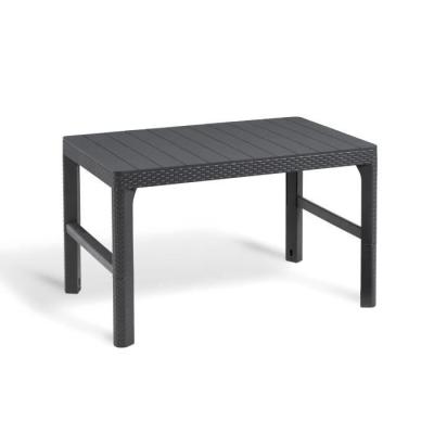 Salon de jardin en résine tressée Allibert - SanRemo Gris graphite