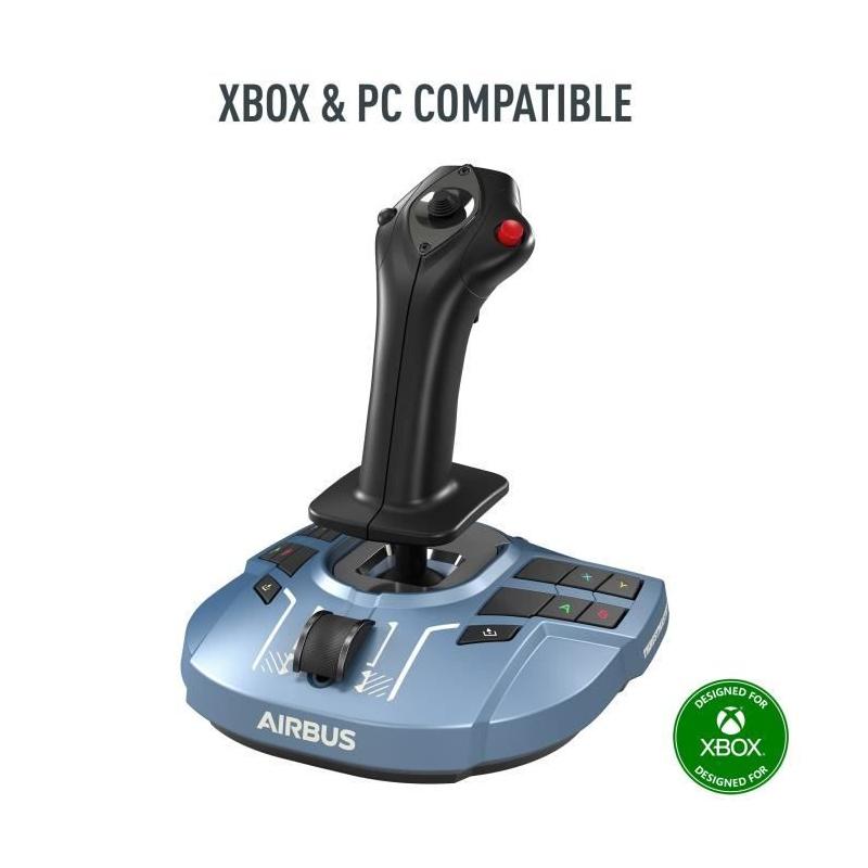 Joystick THRUSTMASTER TCA Sidestick X Airbus Edition - Xbox Series X|S et PC, Dimensions compactes