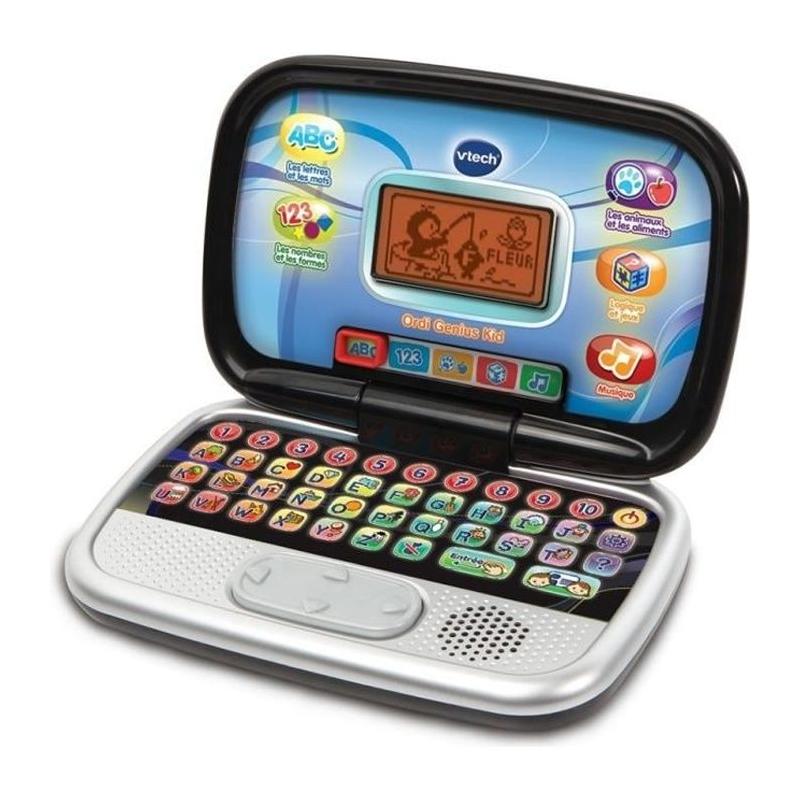 Ordinateur Interactif Enfant VTECH Genius Kid - Noir - 20 activités - Éducatif