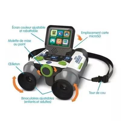 La paire de jumelles vidéo interactives VTECH GENIUS XL