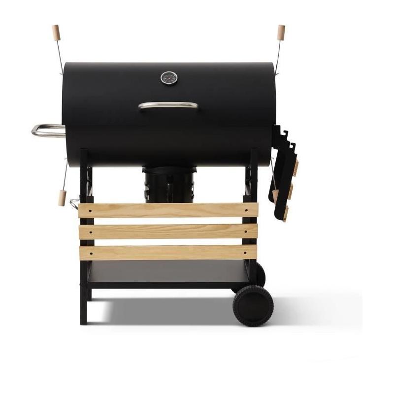 Barbecue à charbon - COOKING BOX - MIKE EVOLUTION - Noir