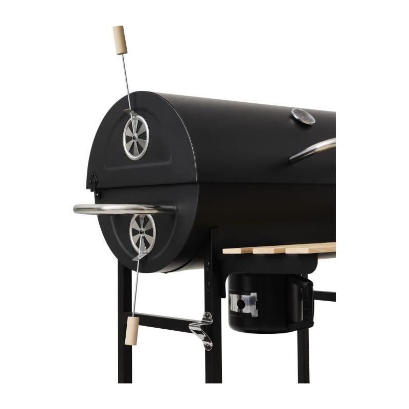 Barbecue à charbon - COOKING BOX - MIKE EVOLUTION - Noir