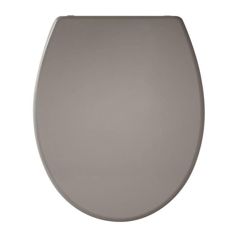 Abattant Presto Taupe - Fixation par le dessus - Antibactérien