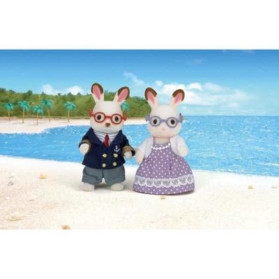 Figurine Miniature - Grands-Parents Lapin Chocolat - SYLVANIAN FAMILIES