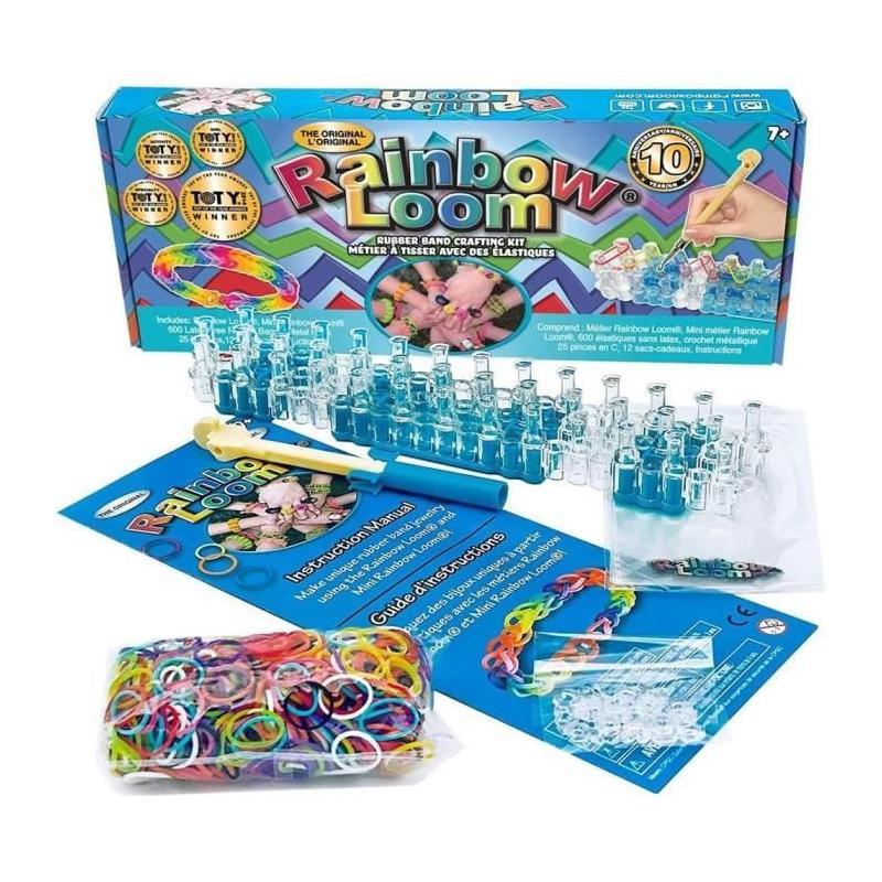 Métier à tisser Rainbow Loom Original - Créez vos bijoux avec 600 élastiques