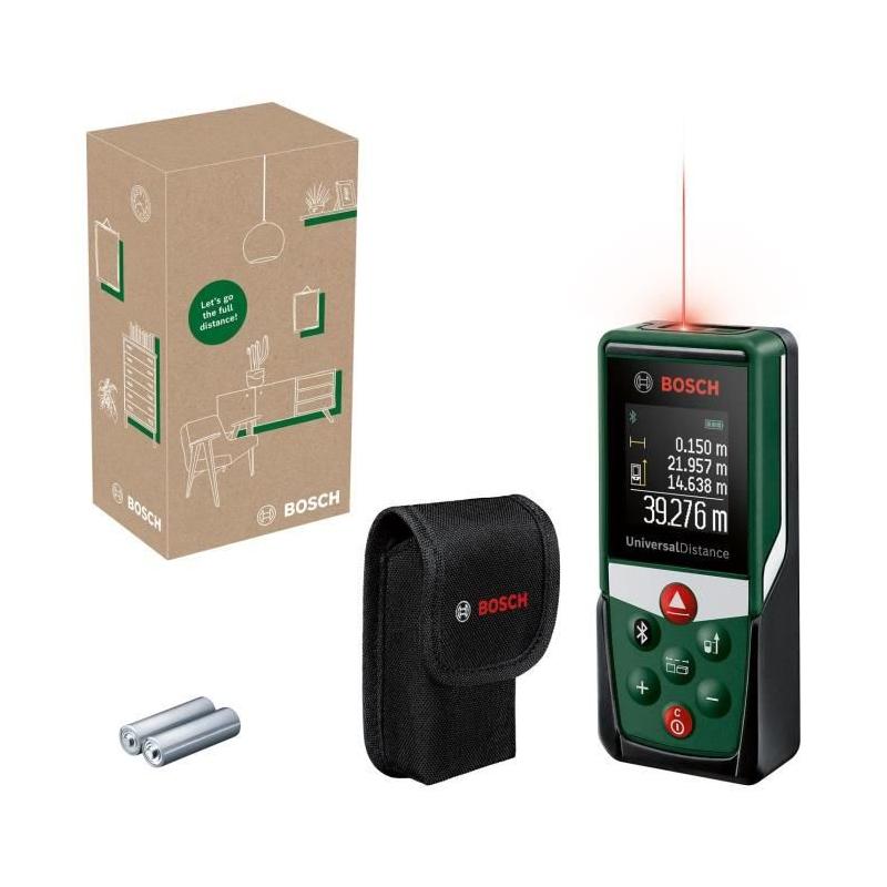 Télémètre laser Bosch UniversalDistance 40 C - Mesure jusqu'à 40 m, Bluetooth
