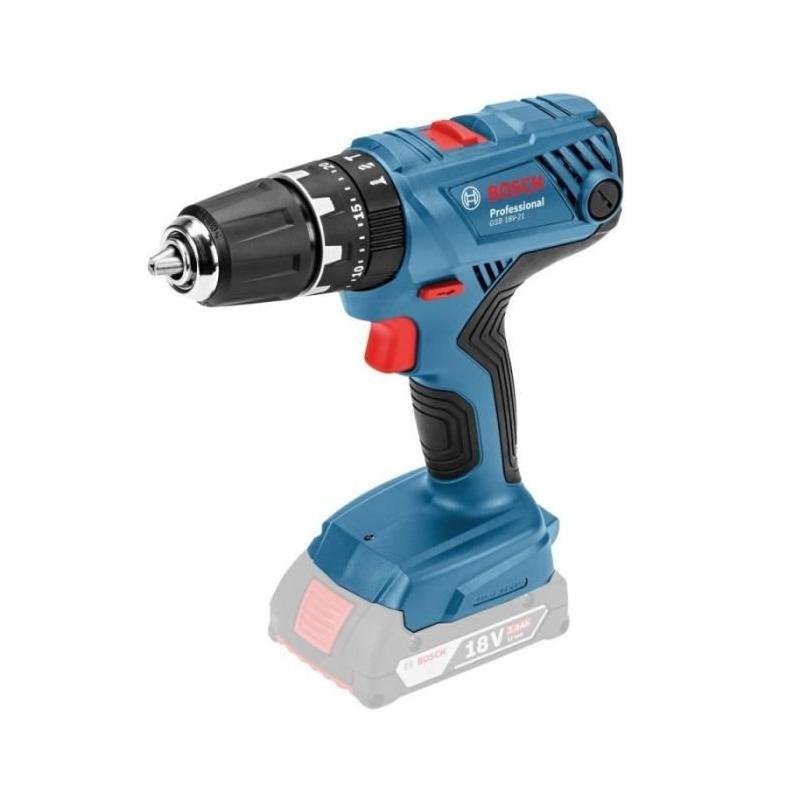 Perceuse-visseuse Bosch GSB 18V-21 - 2 batteries 4Ah - 82 accessoires
