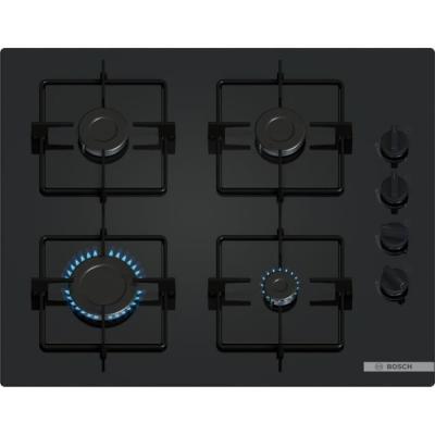 Table de cuisson à gaz BOSCH Série 2 - 4 foyers - Noir