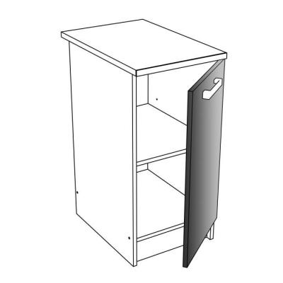 Caisson bas de cuisine L 40cm - Blanc brillant | Élément séparé bas