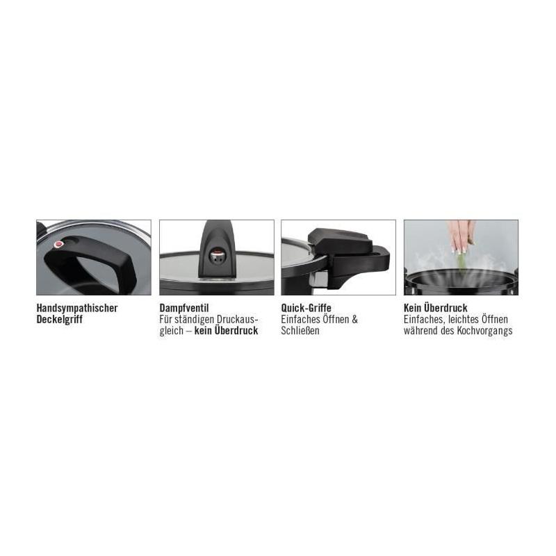 Cuiseur basse pression 24 cm GSW - Aluminium forgé - Induction