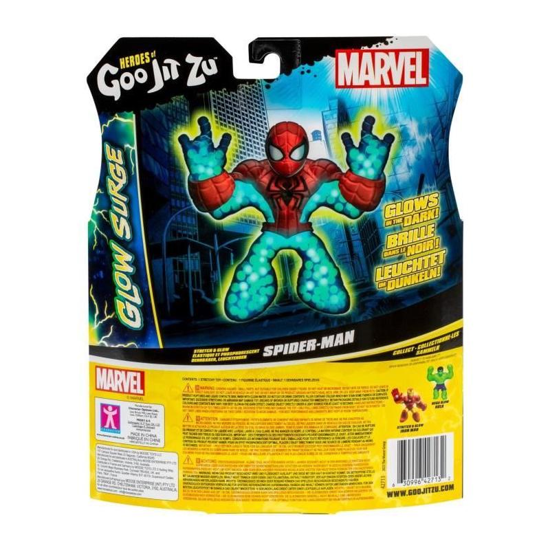 Figurine lumineuse Spiderman Glow Surge 11cm - Héros extensible - MARVEL