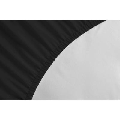 Drap Housse 100% coton noir 160x200x30 cm - Confort et Élégance