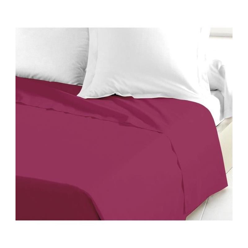 Drap plat fuchsia 240x300 cm - LOVELY HOME - LH71605