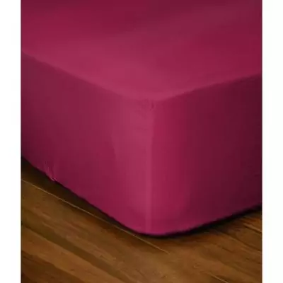 Drap-housse - LOVELY HOME - LH71607 - 180x200+35 cm - Fuchsia, Plus responsable - Oeko-Tex Drap-housse - LOVELY HOME - LH71607 - 180x200+35 cm - Fuchsia, Plus responsable - Oeko-Tex