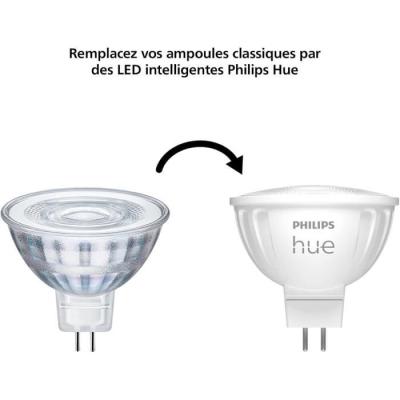 Ampoule connectée PHILIPS HUE MR16 - Lot de 2