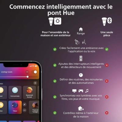 Ampoule connectée PHILIPS HUE MR16 - Lot de 2