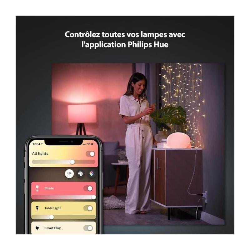 Lot de 3 prises connectées PHILIPS HUE Blanc - Prises intelligentes