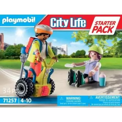 Secouriste avec gyropode PLAYMOBIL 71257 - Idéal pour les petits dès 4 ans