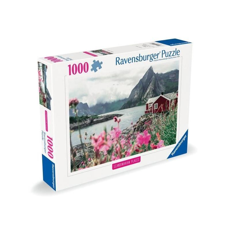 Puzzle Ravensburger 1000p Reine, Lofoten, Norvège - Qualité supérieure