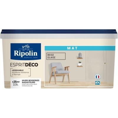 Peinture RIPOLIN Esprit Déco Beige Glacis Mat 2.5L - Plus responsable et Made in France