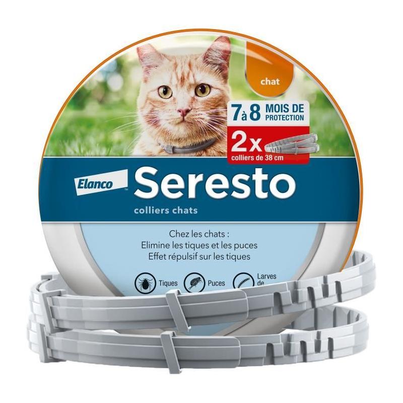 Colliers anti-puces et tiques Seresto: Lot de 2 - Format compact