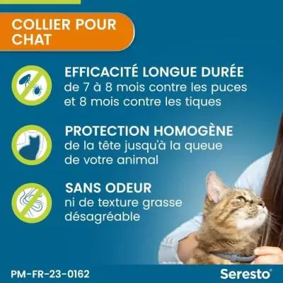 Colliers anti-puces et tiques Seresto: Lot de 2 - Format compact