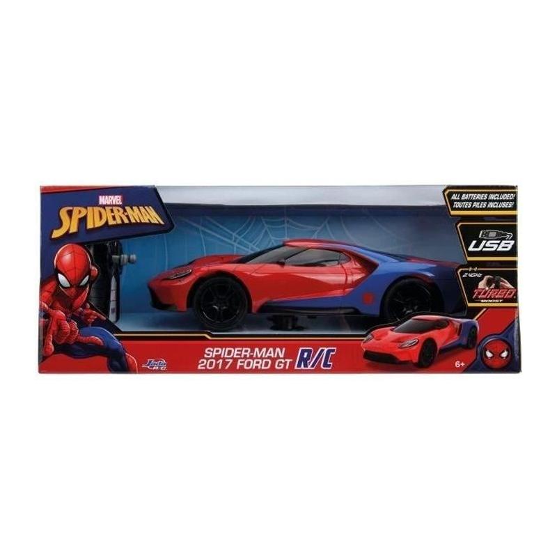 Voiture Ford GT Spiderman radiocommandée 1/16 - Simba Dickie Group, 39x16x16 cm