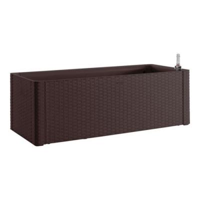 Bac à fleurs naturel Deluxe 100x43xH33cm - Moka