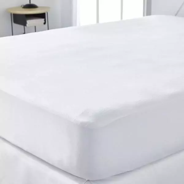 Protege matelas imperméable - TODAY - Essential - Pour lit 2 personnes - 160 x 200 cm - Anti-acariens