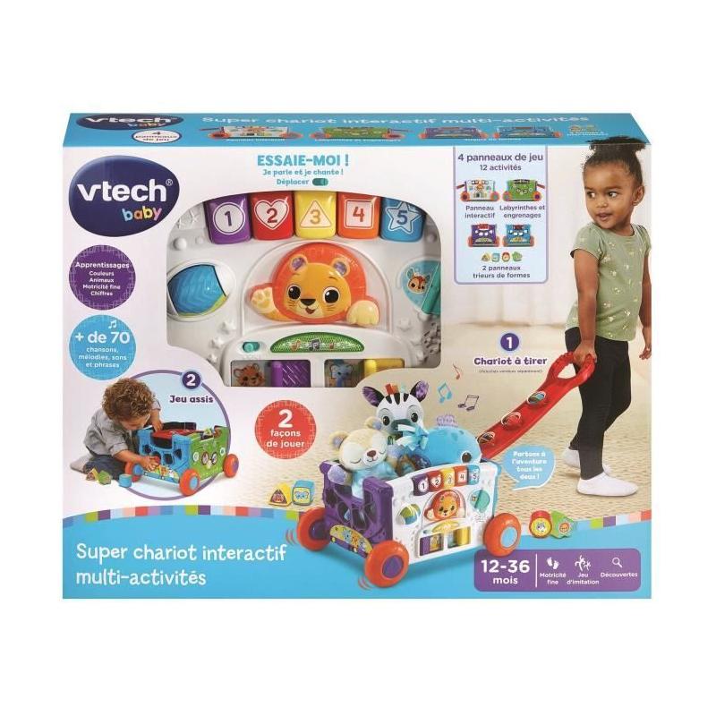 Super Chariot Interactif Multi-Activités Vtech - Dimensions du Colis: 38x49x13 cm