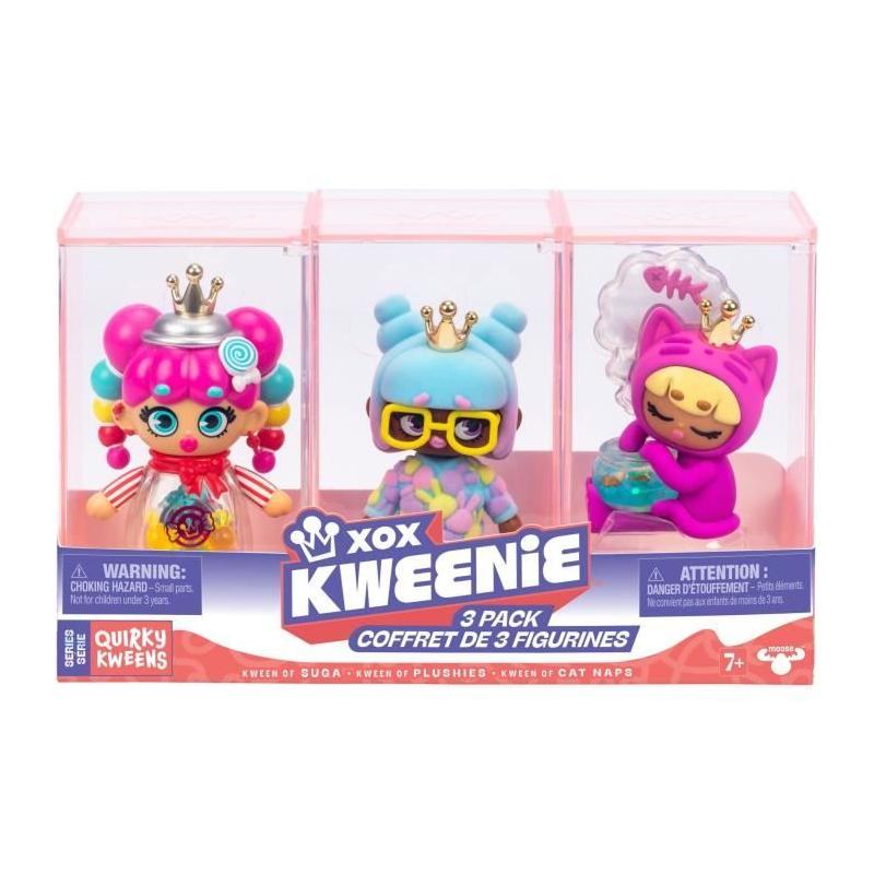 Pack de poupées XOX KWEENIE - Série Quirky - 3 poupées 13 cm