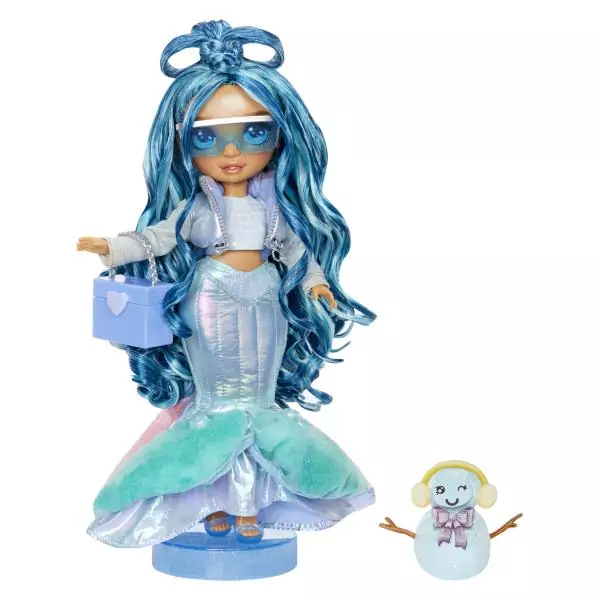 Rainbow High - Winter Wonderland - Bleu - Révele ta couleur - Créer son bonhomme de neige - Dés 4ans