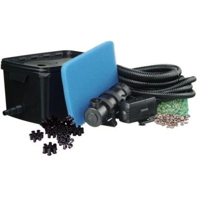 Kit de filtration d'étang FiltraPure 2000 L 16 L avec pompe - Dimensions compactes